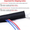 thumbnail image 2 of Expandable Cable Sleeve Self Closed PET Braided Management Auto Line Overlaps Flexible Loom Split Pipe Tube Wire Wrap Organizer, 2 of 5