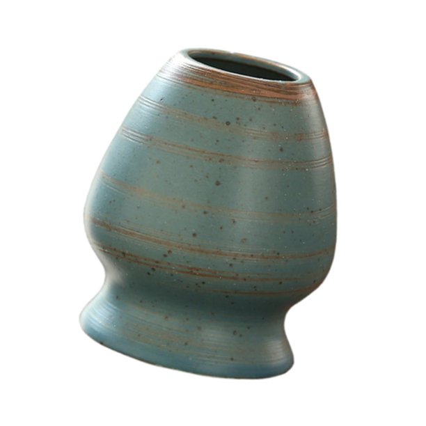 Soporte Tongina Chasen, accesorio para té verde, utensilios portátiles para té, soporte para batidor de matcha, ceremonia de matcha hecha a mano para salón de té, un gran regalo azul profundo