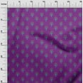 thumbnail image 2 of oneOone Polyester Lycra Fabric Floral & Flying Swan Block Print Sewing Fabric BTY 56 Inch Wide, 2 of 4