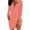 Pink, variant on qolati Fall Dresses for 2024 Fashion 1/4 Zipper V Neck Off Shoulder Long Sleeve Midi Dress Elegant Loose Tshirt Party Cocktail Dress