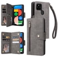 thumbnail image 1 of Case for Google Pixel 4A 5G Magnetic Leather Zipper Wallet Cover Card Holder, 1 of 5