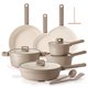 thumbnail image 1 of Juego de utensilios de cocina SENSARTE, cerámica, antiadherente, 20 piezas, topo Induction, 1 of 9