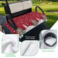 thumbnail image 5 of Golf Cart Seat Covers for 2 Seater,Christmas Snowman Microfiber Cart Seat Towel Blanket,Winter Xmas Trees Snowflakes Red Absorbent Breathable Non Slip Bench Seats Protector for Golf Course 51"x31", 5 of 9