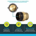 thumbnail image 3 of Sharkbite 1-1/4 in. Push-to-Connect End Cap Fitting in Brass - UXL0435, 3 of 5