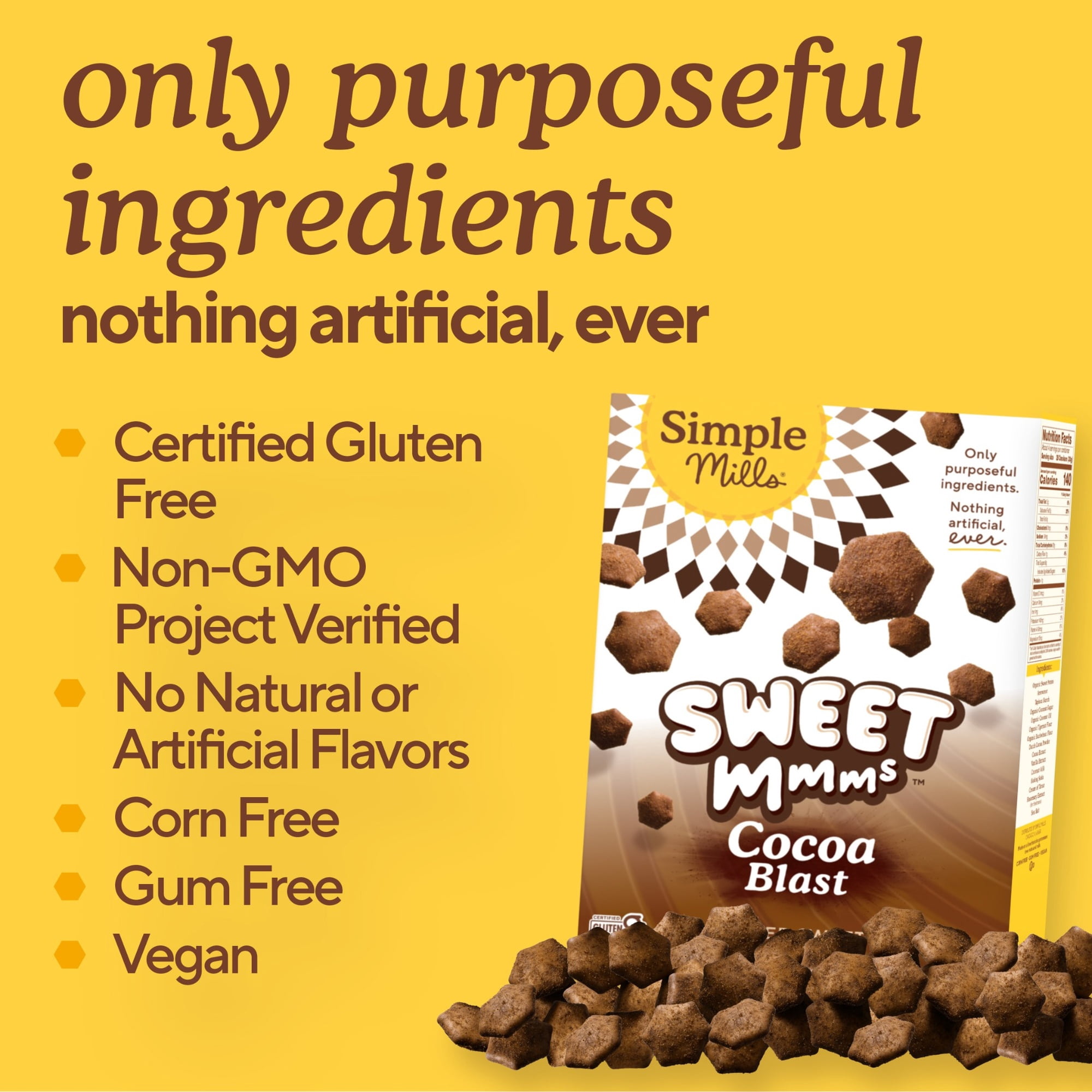 Simple Mills Sweet&nbsp;Mmms&nbsp;Cocoa Blast Baked&nbsp;Sweet Snacks,&nbsp;4 oz