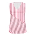 thumbnail image 4 of Gamivast Summer Tank Tops for Women Print V-Neck Flowy Fit Pleated Front Blouse Soft Breathable Chiffon Sleeveless Shirts Beach Vacation Daily Casual Lounge outfits, 4 of 8