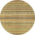 thumbnail image 1 of Ahgly Company Indoor Round Abstract Chrome Gold Yellow Abstract Area Rugs, 8' Round, 1 of 6