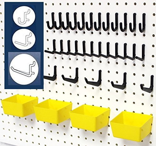 6-inch Pegboard Hooks and Organizer Assortment 100 PCS 