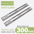 thumbnail image 1 of Three Link Drawer Tracks Full Extension Drawer Slides Side Mount Ball Bearing, 1 of 11