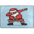 thumbnail image 4 of SKYSONIC Xmas Funny Santa Non-Slip Area Rug, Father Christmas Floor Carpet Comfort Floor Mats Decor for Indoor Front Porch Living Room Bedroom Kitchen, 36"x24", 4 of 5