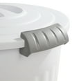 thumbnail image 4 of 24 Quart Latching Utility Can – White Durable Plastic Storage Container with Secure Lid, 4 of 6
