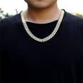 thumbnail image 5 of Cadena de eslabones cubanos para hombres y mujeres con hielo en plata/oro/oro rosa Collar cubano de Miami Cadena de diamantes brillantes Joyería de hip hop con caja de regalo, 5 of 5