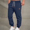 thumbnail image 2 of Men's Chino Pants Casual Elastic Waist Tapered Golf Trousers,golf pants men Navy XXXL, 2 of 6