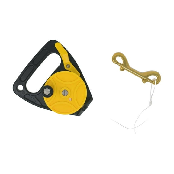 Scuba Choice Yellow Dive Reel with Thumb Stopper Tab, 150ft