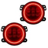 Oracle Fog Lights For Jeep Wrangler JK 2018 | High Powered LED | Red