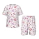 thumbnail image 1 of Balery Retro Floral Conjunto de Pijama Infantil de Manga Corta con Estampado – Ropa de Dormir de Algodón Suave-Medium, 1 of 6