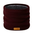 thumbnail image 2 of YAOBAMM Solid Color Neck Warmer Women Men Winter Neck Gaiter Solid Color Circle Loop Scarf Thick Fleece Lining Knitting, 2 of 6