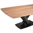 thumbnail image 3 of Armen Living Everett Mid-Century Walnut Wood 5 Piece Dining Set, 3 of 6