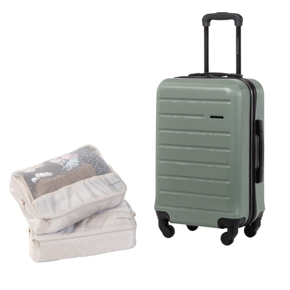 Jetstream 3-Piece Carry-On Luggage 2 Packing Cubes Set