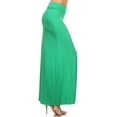 thumbnail image 2 of Women's Trendy Style Solid Maxi Long Skirt High Waist Waistband Relaxed Fit, 2 of 5