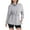 Gray, variant on Cotton Sweatshirts Womens Cowl High Neck Lace-up Waist Pullover Tops Fall Winter Casual Solid Sweaters (S, White)