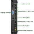 thumbnail image 3 of Restored Lenovo ThinkCentre M910Q Micro Desktop Computer PC, Intel i5-6500T 8GB RAM, 256GB SSD Windows 10 Professional (Refurbished), 3 of 7