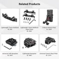 Thread Rods 12 Mm SmallRig 15mm Black Aluminum Alloy Rod Pair, M12 Thread, 12