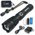 thumbnail image 5 of Led Tactical Flashlight With Rechargeable Battery Zoomablesuper Bright 90000lm, 5 of 5