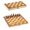 thumbnail image 2 of Yeacher Wooden Chess Set International Chess Entertainment Game Chess Set with Folding Board, 2 of 7