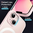 thumbnail image 6 of JETech Magnetic Case for iPhone 13 6.1-Inch Compatible with MagSafe, Translucent Matte Back Slim Shockproof Phone Cover (Pink), 6 of 6