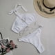 thumbnail image 2 of Conjunto de ropa de playa con almohadilla para el pecho de bikini cómodo de color sólido para mujer OAVQHLG3B Store  lin121212, 2 of 3