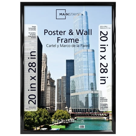 Mainstays MS 20x28 Rounded Black Poster Frame (Best Frames For Round Face Female)