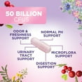 thumbnail image 6 of Probiotics for Women - Probiotic Blend 50 Billion CFU Per Cap - 16 Feminine Health Strains Women's Probiotic - Prebiotic for Vaginal PH Balance, Urinary UT Health Support - Bottled USA - 60 Capsules, 6 of 10