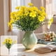 thumbnail image 1 of Plantas Verdes Artificiales De Plástico Ramo de flores artificiales de plástico amarillo para decoración de jardín,hogar y exteriores (1 pieza) Rkxzt, 1 of 8