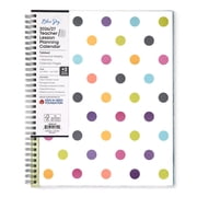 Blue Sky 2026-2027 Weekly and Monthly Academic Year Teacher Lesson Planner Calendar, July 2026 - June 2027, 8.5" x 11", Clear Pocket Cover, Wirebound, Laminated Tabs, Storage Pocket, Dots