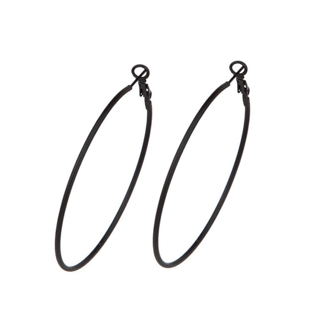Sonducket 1 par de pendientes de aro, creativos, delicados, de estilo sencillo, colgantes de orejas, accesorios de decoración, adornos de orejas para Ropa, zapatos y accesorios Miscelánea Negro 8cm Sonducket AP009026-24B