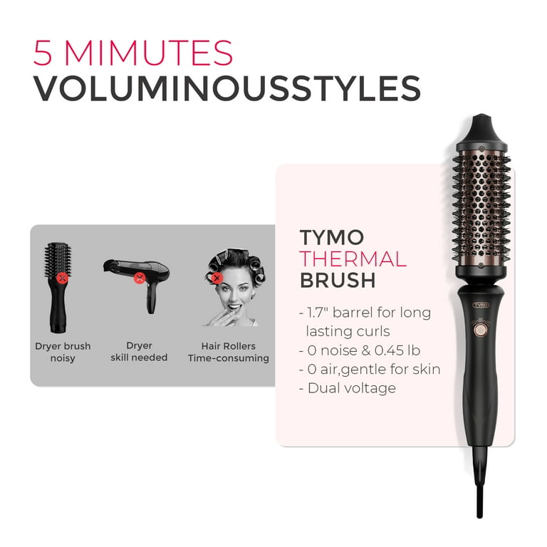 TYMO STYLUX Thermal Brush, 3-in-1 Heated Round Brush for  display picture 2