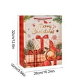 thumbnail image 2 of Diceymbol Giant Christmas Gift Bag Thickened Paper Red 15.75 Inches for Large Presents, 2 of 7