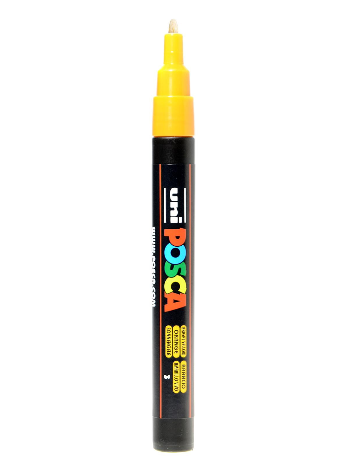  Uni Posca PCF-350 Brush Tipped Paint Marker Art Pen - Fabric  Glass Metal Pen - Black & White Set (1 of Each) : Arts, Crafts & Sewing