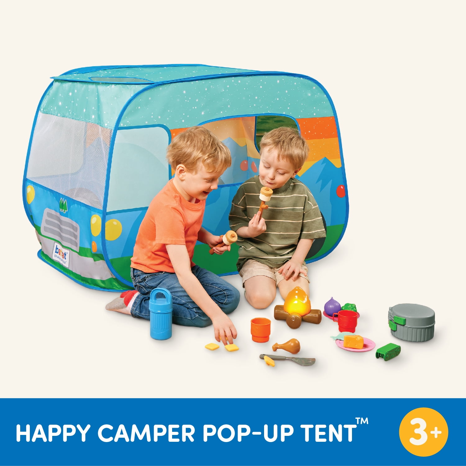 Battat Happy Camper PopUp Fabric Tent with 20+ Camping Accessories, Toddler and Preschool Toys  (图5) Battat Happy Camper PopUp Fabric Tent with 20+ Camping Accessories, Toddler and Preschool Toys  (图5)