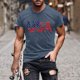 thumbnail image 1 of Tops para hombre, blusas y camisas de manga corta con cuello redondo para hombre, jersey informal de moda con estampado para hombre, camiseta de manga corta con cuello redondo, blusa de poliéster para, 1 of 5