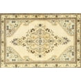 thumbnail image 1 of Ahgly Company Indoor Rectangle Traditional Sun Yellow Medallion Area Rugs, 8' x 12', 1 of 6