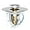 Chrome Silver, variant on Universal 2 in 1 Bathroom Sink Stopper, Pop Up Bathroom Sink Drain Strainer with Anti-Clogging Filter Basket, Bathroom Drain Stopper Sink Plug for 1.06"-1.65" Basin Drain Holes