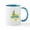 White/Blue Inside, variant on CafePress - Texas State Outline Bluebonnet Flower Mugs - 11 oz Ceramic Mug - Novelty Coffee Tea Cup