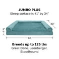 thumbnail image 2 of FurHaven Plush & Suede Cooling Gel Foam Top Sofa Pet Bed for Dogs & Cats - Deep Pool, Jumbo Plus, 2 of 12