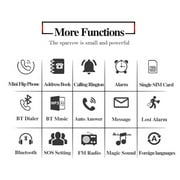 2G Mini Flip Children's Phone 0.66 Inch Wireless Bluetooth Dialer Magic Voice
