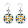 thumbnail image 1 of Boucles d'Oreilles Géométriques Style Marocain avec Nœud et Crochet Percé, 1 of 3