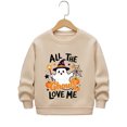 thumbnail image 3 of Kiijoy Boys Halloween Sweatshirt Kids Cute Crewneck Pullover, Khaki, Sizes 7-8Y, 3 of 3