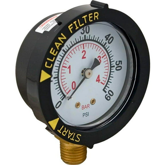OEM Pentair Pressure Gauge Replacement for Clean & Clear Pool Filters 190058