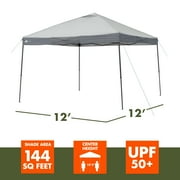 Ozark Trail 12' x 12' Gray Instant Straight Leg Camping Canopy